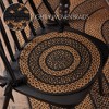 Black & Tan Jute Chair Pad 15 inch Diameter Set of 6 - 4 of 4