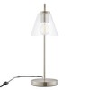Modway Element Table Lamp – Transparent Glass Lamp with Fabric Shade and Modern Elegance - 4 of 4