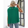 Clearlove Tops for Women 2025 Summer Sleeveless Shirts Dressy Ear Trimme Round Neck Tops One Size Fits Most - 4 of 4