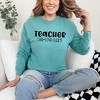 Simply Sage Market Women's Teacher Live Love Learn Long Sleeve Garment Dyed Tee - 3 of 3