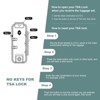 Wooakway 3 Piece Luggage Sets ABS Lightweight Suitcase with Two Hooks, Spinner Wheels, TSA Lock - 3 of 4