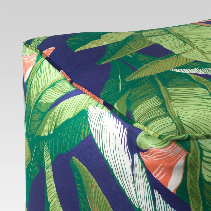 Decorative Pouf DuraSeason Fabric&#8482; Banana Leaf - Threshold&#8482;, 2 of 3