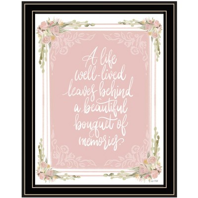 HomeRoots A Life Well Lived Black Framed Print Wall Art