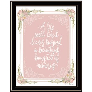 HomeRoots A Life Well Lived Black Framed Print Wall Art - 1 of 3
