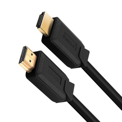 Insten - HDMI Male to Male Cable, 2.1 Version, 8K 60Hz, 48Gbps, PVC Cable, Gold Connectors, 15ft , Black