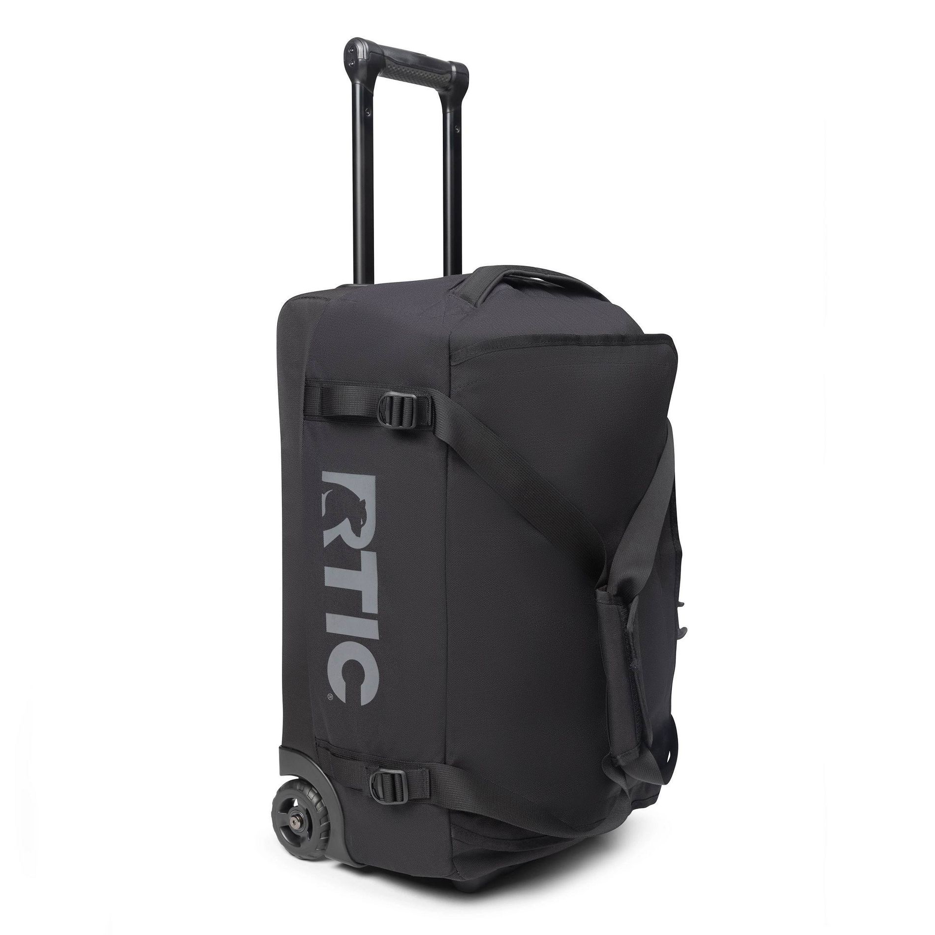 RTIC Outdoors Road Trip Duffel Bag Rolling - Black: Carry On Luggage, Water-Resistant