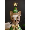Kalalou Set of Two Painted Metal Cat Christmas Trees – Holiday Decor - 3 of 4