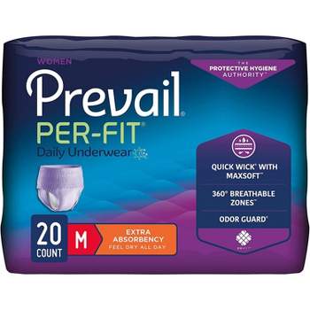 Prevail Daily Unisex Underwear, Pull On With Tear Away Seams