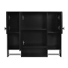 Chery Life 35'' x 28'' Modern Wall Mounted Bathroom Storage Cabinet with Mirror, Medicine Cabinet with Towels Bar - 3 of 4