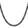 Chisel Stainless Steel Polished Black IP-plated 4.5mm 24" Figaro Chain Necklace - 3 of 4