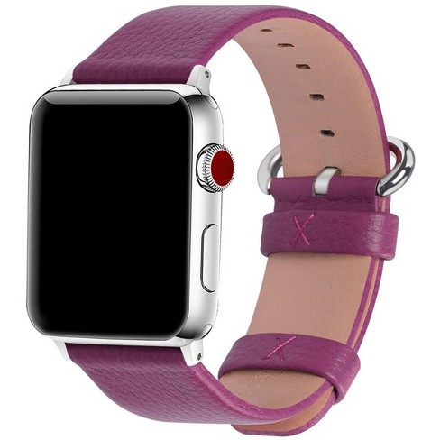 Olivia Pratt Plum Faux Leather Apple Watch Band 38mm Target