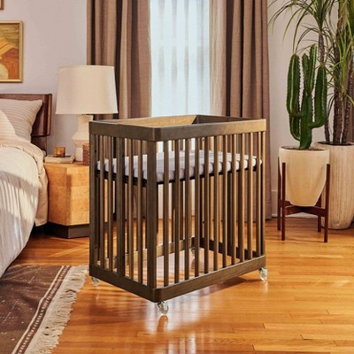 Natural Walnut 8-in-1 Convertible Crib with Rounded Spindles