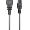 Monoprice Power Cord - 6 Feet - Black | IEC 60320 C14 to IEC 60320 C5, 18AWG, 10A, 3-Prong - 2 of 4