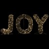 Northlight LED Lighted Twinkle "Joy" Metal Wire Outdoor Christmas Decoration - 16" - Gold - 3 of 4