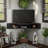 Tybo Open Shelves Corner Floating Console TV Stand for TVs up to 50" - HOMES: Inside + Out - 2 of 4