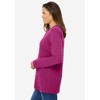 Woman Within Women's Plus Size Perfect Long-Sleeve Crewneck Tee - 4 of 4