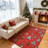 Christmas Area Rug, Washable Non Slip Holiday Carpet with Xmas Tree Pattern, Low Pile Accent Rug for Living Room Bedroom - 3 of 4