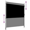 Aghana Digitals Outdoor Height-Adjustable UV-Resistant Anthracite Roller Blind for Balcony/Patio - - 3 of 4
