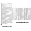 Dovelina Metal Outdoor Privacy Screen Freestanding Patio Decorative Screens - 4 of 4