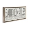 Stupell Industries Planked Style Bathroom Rules, 25" x 11" - 3 of 4