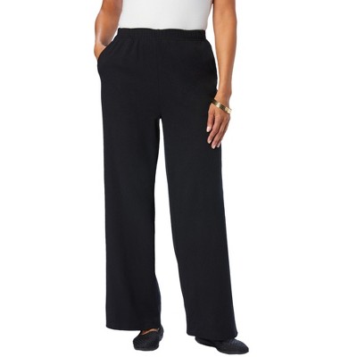 Jessica London Women's Plus Size Soft Ease Wide Leg Pant