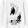 Seven Deadly Sins Meliodas And Elizabeth Liones Adult White Crew Neck Sweatshirt - 2 of 3