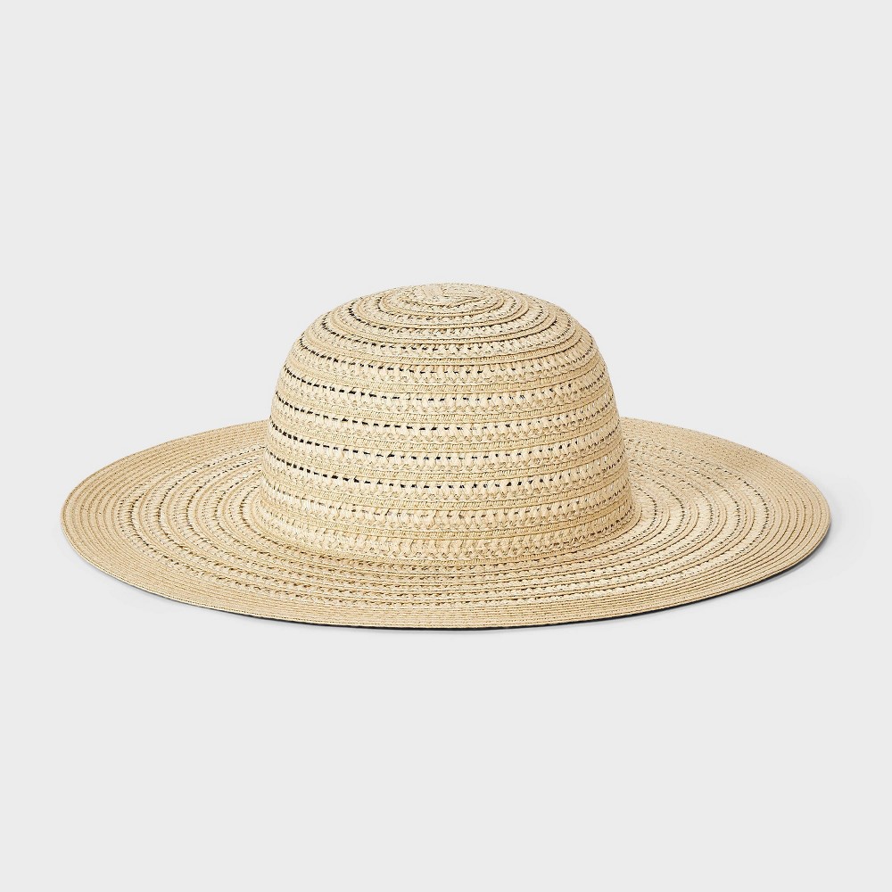 Packable Straw Short Brim Floppy Hat - Shade & Shore™ Natural