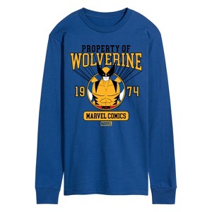 Men's - Marvel - Property of Wolverine Long Sleeve Graphic T-Shirt - 1 of 4