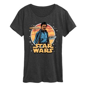 Women's - Star Wars - Lando Circle Short Sleeve Graphic T-Shirt - 1 of 4