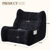 Oversized Bean Bag Chair for Adults with Armrests,Comfy Floor Lounge Sofa,Modern Accent Seating for Bedroom,Living Room-The Pop Home - 4 of 4