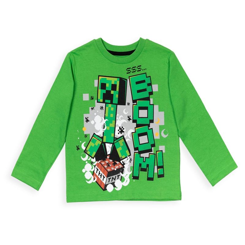 Minecraft Mobs Creeper 2 Pack Graphic T-Shirts Little Kid to Big Kid, 3 of 9