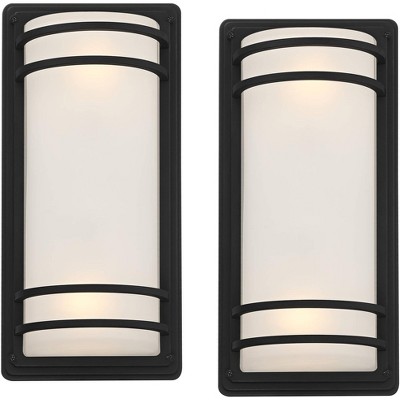 Kathy Ireland Sierra Craftsman Mission Outdoor Wall Light Fixture Rubbed  Bronze 15 High Frosted Seeded Glass Panels For Post Exterior Barn Deck  House : Target