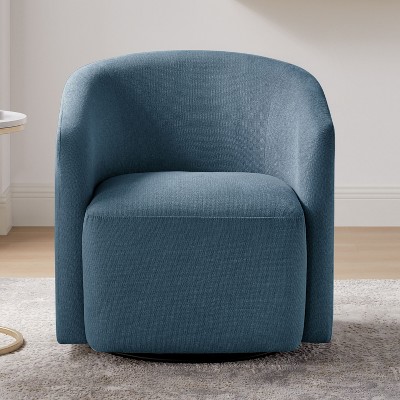 NicBex Modern Swivel Chair with Pocket Coil Seat Cushion, Soft & Durable Upholstery for Living Room, Bedroom, Office Accent
