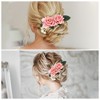 Unique Bargains Women's Styling Simulated Flowers Hair Clips Comb 1 Pc - 4 of 4