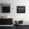 Stupell Industries Five Star Funny Word Bathroom Black And White Design - 2 of 4