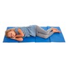 ECR4Kids Everyday 4-Fold Daycare Rest Mat, Folding Sleep Pad, 5-Pack - Blue and Grey - image 3 of 4