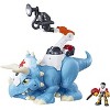 Playskool Chomp Squad Doc Tops Triceratops & Sam Scrubs Figure Set | Lights, Sounds & Chomping Dino Action Preschool Toy - 4 of 4