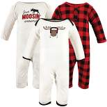 Hudson Baby Infant Boys Cotton Coveralls, Winter Moose