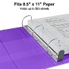 Staples Heavy-Duty 1.5" 3-Ring View Binder Purple (24683-US) 56308-CC/24683 - 3 of 4