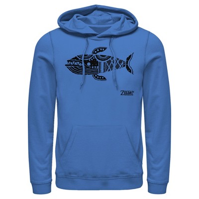 Men's Nintendo Legend of Zelda Link's Awakening Whale Hieroglyphic Pull Over Hoodie
