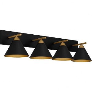 Quoizel Lighting Mastro 4 - Light Vanity in  Matte Black - 1 of 1