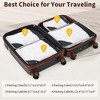 4 Piece Luggage Set with Compression Packing Cubes, Hardside Suitcase Set with Spinner Wheels & TSA Lock, Lightweight Travel Luggage Set - 3 of 4