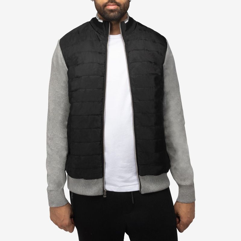 X RAY Men's Lightly Padded Hybrid Sweater Jacket, 3 of 7