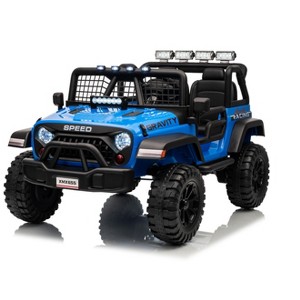 24V 2-Seater Kids Ride-On Truck with Parent Remote Control, Spring Suspension, 2-Speed Electric Vehicle with LED Headlights & Music Player - 1 of 1