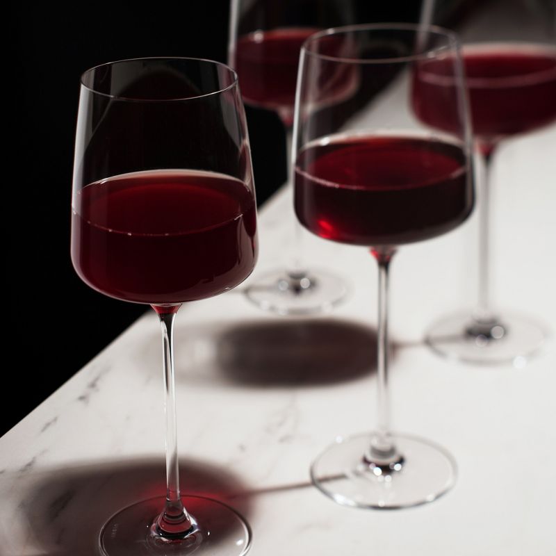 Viski Reserve Julien Crystal Bordeaux Wine Glasses - Red Wine Glasses Set of 4 - 22oz Stemmed Wine Glass for Special Occasions Gift Ideas, 2 of 10