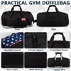 Tactical Gym Bag for Men，70L Large 3 in 1 Sports Duffle Bag with Shoes Compartment for Travel, - 3 of 4