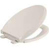 Whizmax Toilet Seat with Slow Soft Close - Easy to Install and Clean, Never Loosens - Fits Most Elongated - 3 of 4