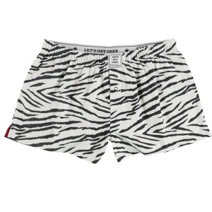 P.J. Salvage Womens Zebra Print Pajama Shorts - 1 of 2