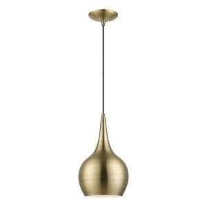 Livex Lighting Andes 1 - Light Pendant in  Antique Brass - 1 of 1