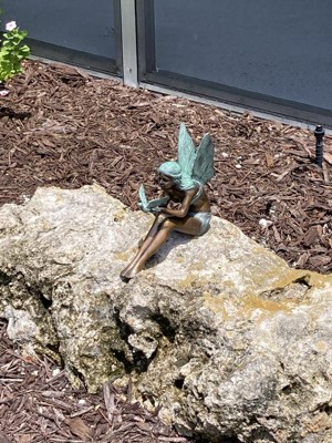 Design Toscano Bird Fairy Cast Bronze Garden Statue: Small : Target